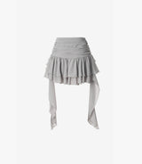 Tutu Chiffon Winged Shirred Skirt
