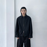 Checked Zip Shirt Jacket