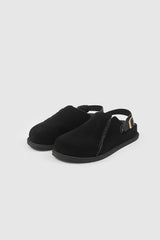 Mellow suede clog mule