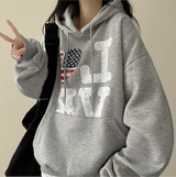 ラブアメリカンフラッグフード [フリース]