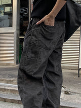 Patch corduroy carpenter denim