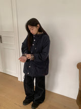 Harvey Corduroy Quilted Hood Jumper