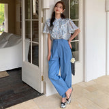 Cascais Classic Blue Sky 3/4 Length Slacks