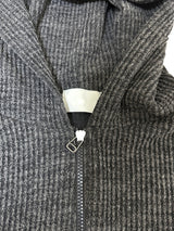 [UNISEX] ベーシックなオーバーサイズルーズビッグフードジップアップ - 2 COLOR