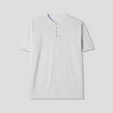 LMN Standard V-Neck Henley Neck Short Sleeve Tee (6 colors)