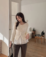 Layered mini skirt
