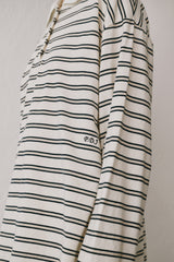 ストライプPK Tシャツ (ブラック)