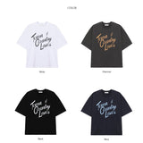 オーバフィットカントリーハイデンシティハーフTシャツ