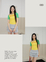 レモネードアンバランスオフショルダーショートスリーブTシャツ