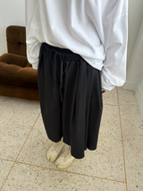 wrap skirt + pleats pants