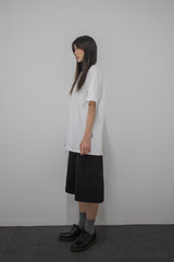 Side Panel Raglan Tee White