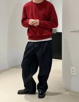 Crop round knit(5color)
