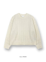 LMN ライフセミオーバーサイズフィットツイスティドラウンドニット (5 colors)