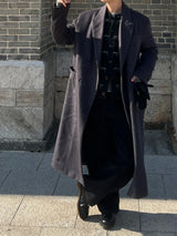 Solari Double-Breasted Long Coat (2 Colors)