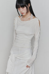 JENNIE BUTTONED TOP (SS ver.) ivory