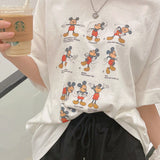 Sports Mickey Box fit Short-sleeved T-shirt