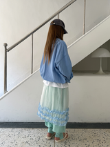 frill oganza skirt