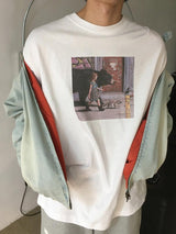 [A-T0095] ベアガール半袖Tシャツ (2色)