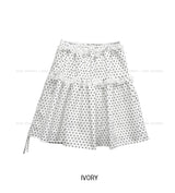 Pereu Dot Frill Midi Skirt