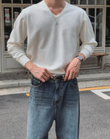 ローヴェント ベーシック ブイネック ニット