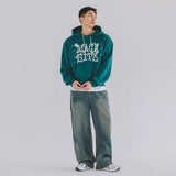 ビンテージロゴフードTシャツ　パイングリーン