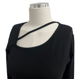 ベーシックフロントストラップ長袖ゴルフTシャツ (4 Colors)
