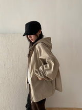 Cutter Cotton Hood Bomber Jacket