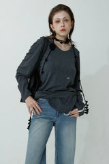 ULTRA WARM LONG T-SHIRT_CHARCOAL