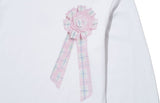 CORSAGE SIDE POINT SLIM LONG SLEEVE