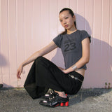 ナンバーストレッチTシャツ chacol