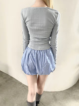 1474. Number lace track T (3color)