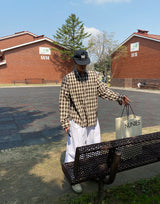 No.1211 B thin check SHIRT