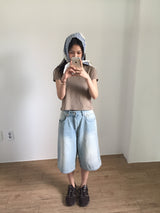 Salty Bermuda Denim Shorts (1color)