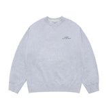 24FW アップサイドダウンロゴナッピングズリースウェットシャツメランジ