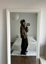 CAMO HOOD ZIP-UP