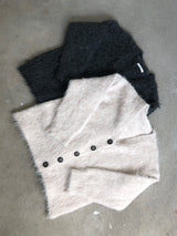 hairy overfit cardigan