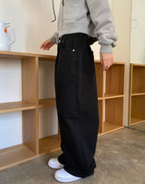 ダブルピンタックワイドパンツ