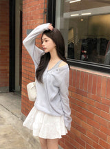 DN Cotton100 Tiered Mini Skirt Pants (2color)