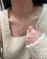 (silver925) シルキーボールネックレス *gold