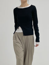 Ray Buckle Wrap Knit