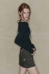NIX MINI SKIRT deep khaki