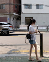 Lemin denim shorts