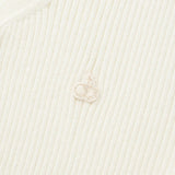KIRSH PLAIN V NECK SLIM CARDIGAN - WHITE      