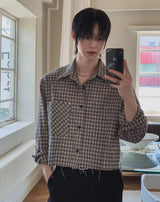 Serven Vintage Check Crop Shirt
