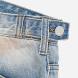 Sticker Print Denim Pants