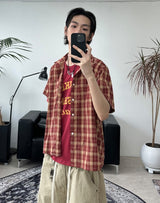 Decker Crop Check Short Sleeve Shirt