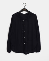 Tsukin Sheer Linen Hooded Cardigan