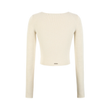 13DE MARZO Sequin Logo Tight Top