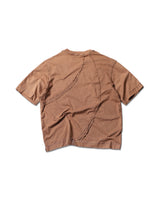 エレクトロウォッシュドブラウンTシャツ