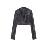 カウルネッククロップドフーディトップ [ディープネイビー]